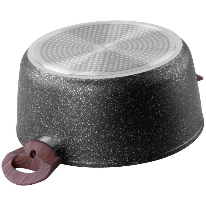 Hrniec MagicHome Black Marble Line, 24 cm, 4,0 l, s pokrievkou