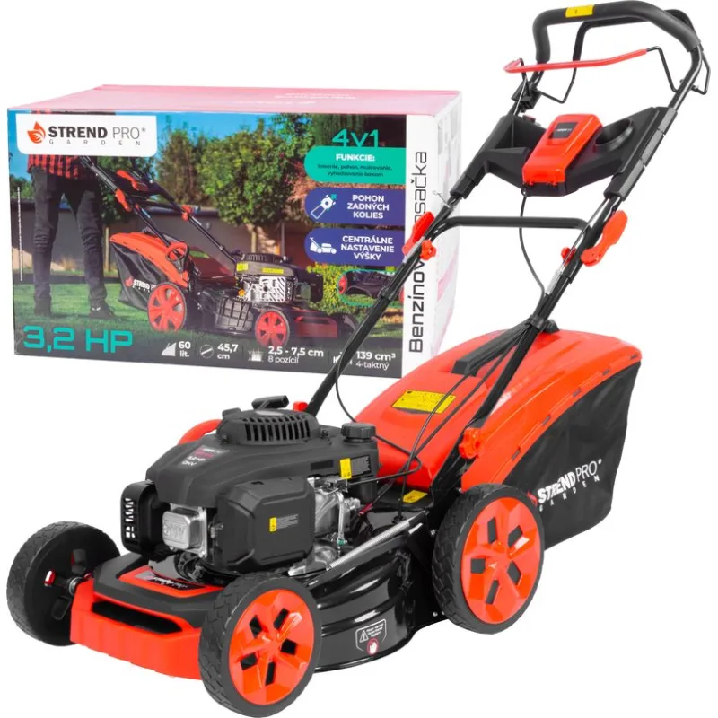 Kosačka Strend Pro QL46P-139E, benzínová, 2,4 kW, záber 45,7 cm, s pojazdom, LONCIN, s elektr.štartovaním