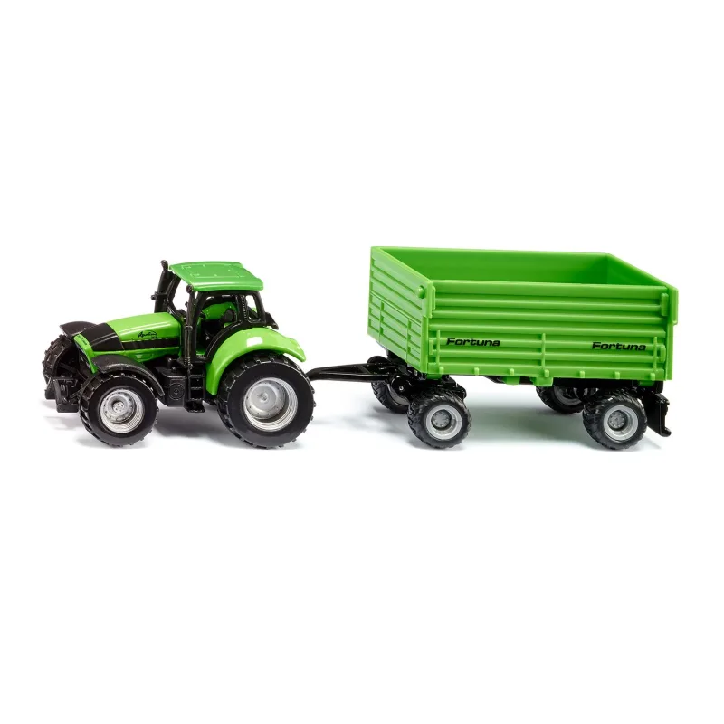 SIKU Blister - traktor DEUTZ-FAHR s prívesom Fortuna