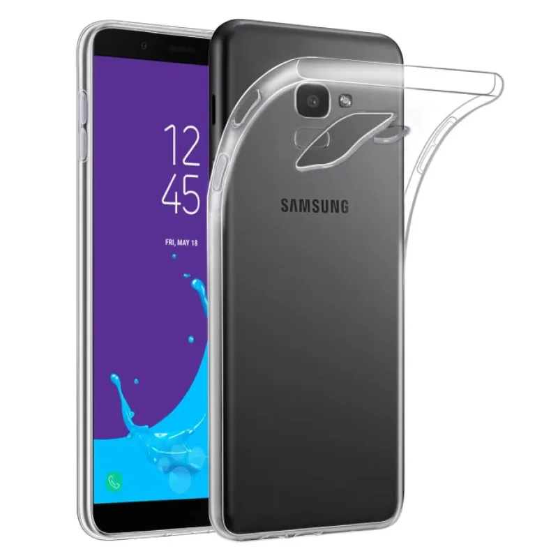 Transparentné Puzdro priesvitné silikónové Samsung Galaxy J6 Plus 2018, J610 Farba: Priesvitné 6039