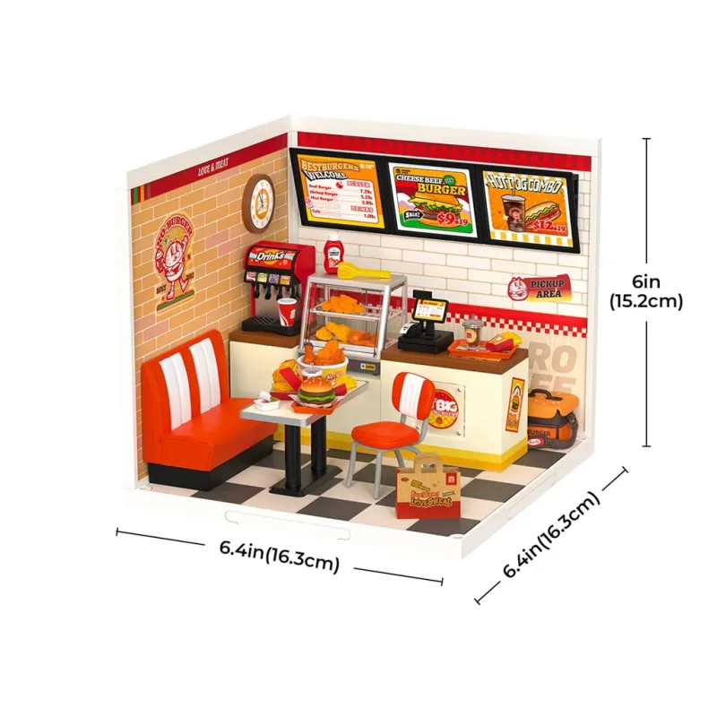 RoboTime Miniatúra domčeka Reštaurácia Mňam, mňam burger
