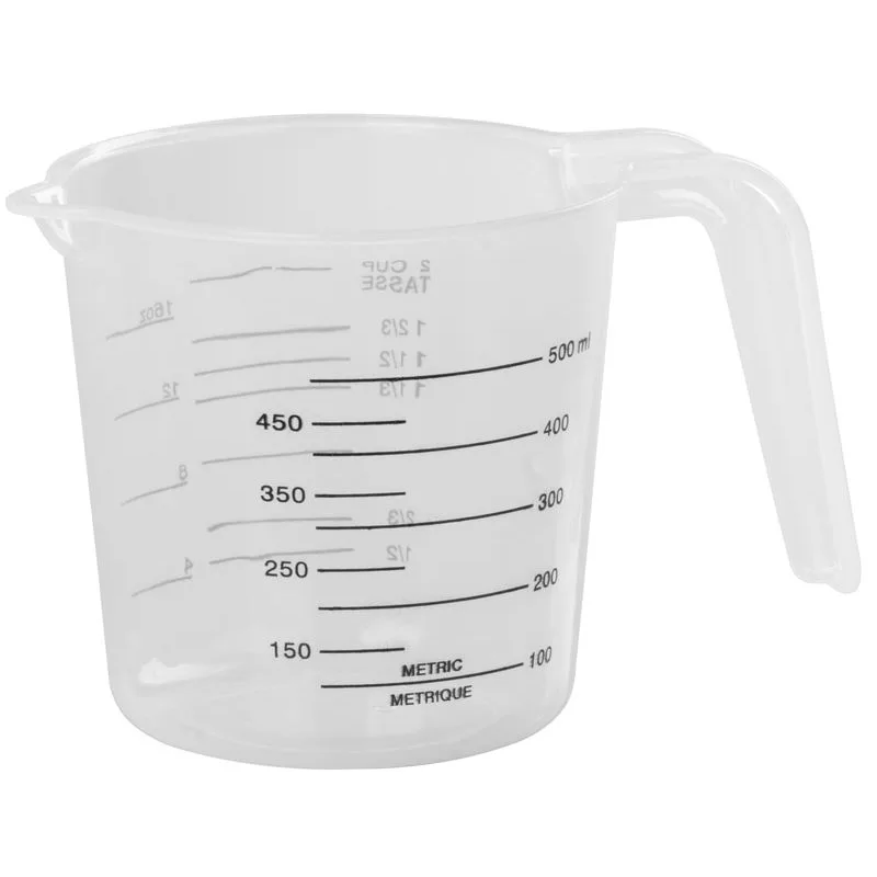 Odmerka s lievikom MagicHome, plast, 0,5 l
