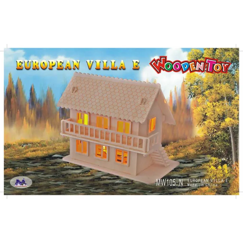 Woodcraft Drevené 3D puzzle Vila E MW105