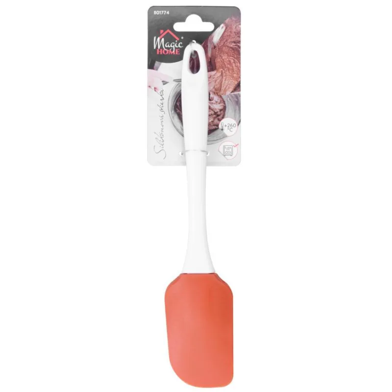 Stierka na pečenie MagicHome, silikón, červená, 25 cm