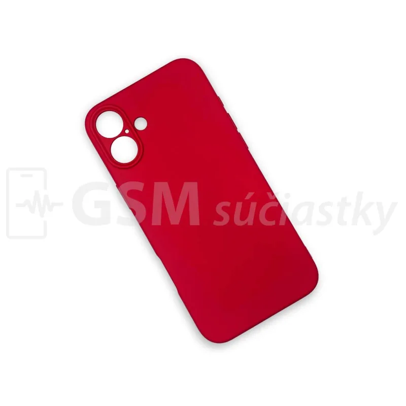 Soft Flex Silikónový kryt na mobil iPhone 16 Plus, Červené