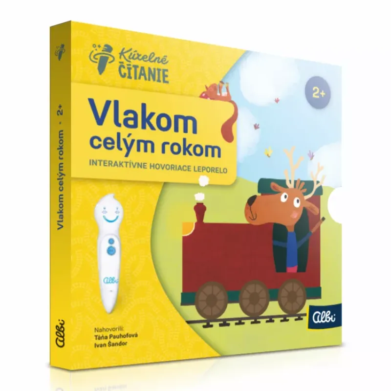 Albi Kúzelné čítanie Minikniha Leporelo - Vlakom celým rokom