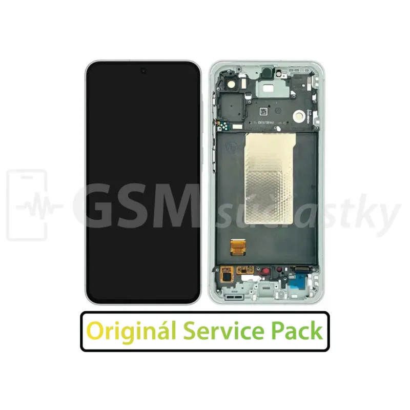 LCD Displej + Dotykové sklo + Predný kryt Samsung Galaxy A56 5G A566 - originál Farba: Ružová