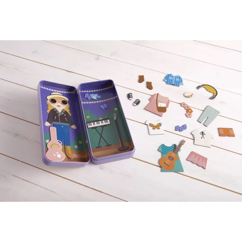 Petitcollage Magnetické puzzle Muzikantka