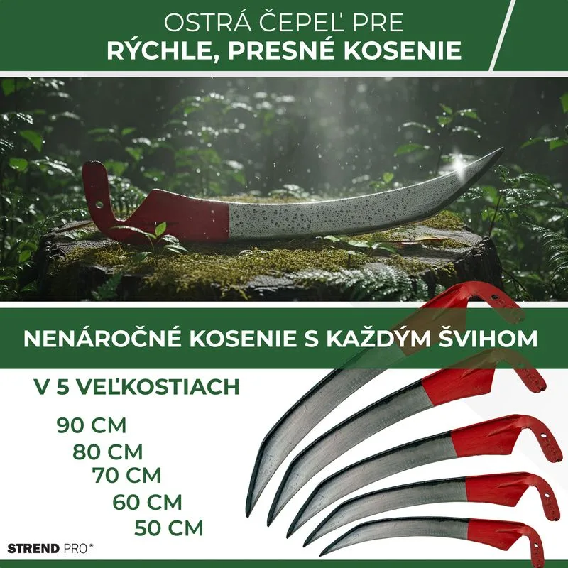 Kosa na trávu EURO 700 mm, kovaná
