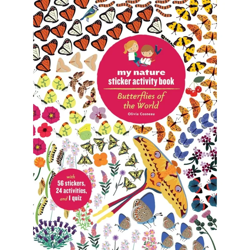 Chronicle Books Kniha aktivít so samolepkami my nature Motýle sveta