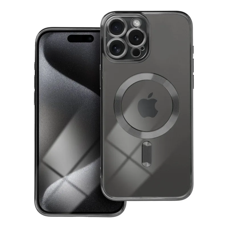 Puzdro Mag Cover kompatibilné s MagSafe Apple iPhone 15 Pro Max Čierne