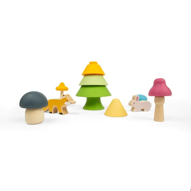 Bigjigs Toys Hrací set Lesné zvieratká