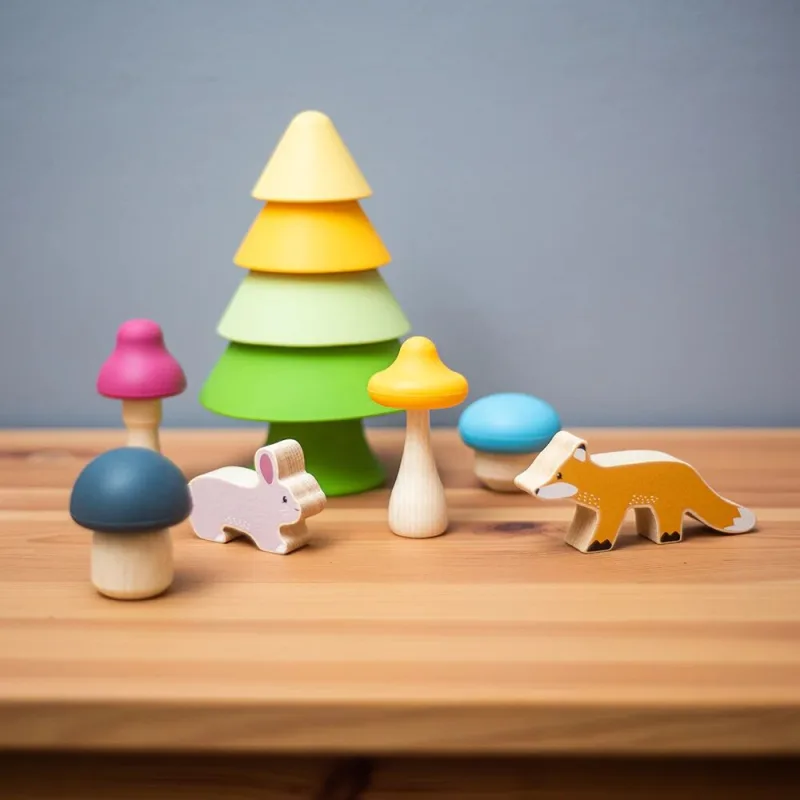 Bigjigs Toys Hrací set Lesné zvieratká