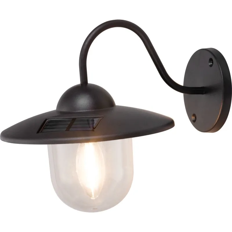 Solárna lampa na stenu/plot – LED osvetlenie, 23,5x18x20 cm