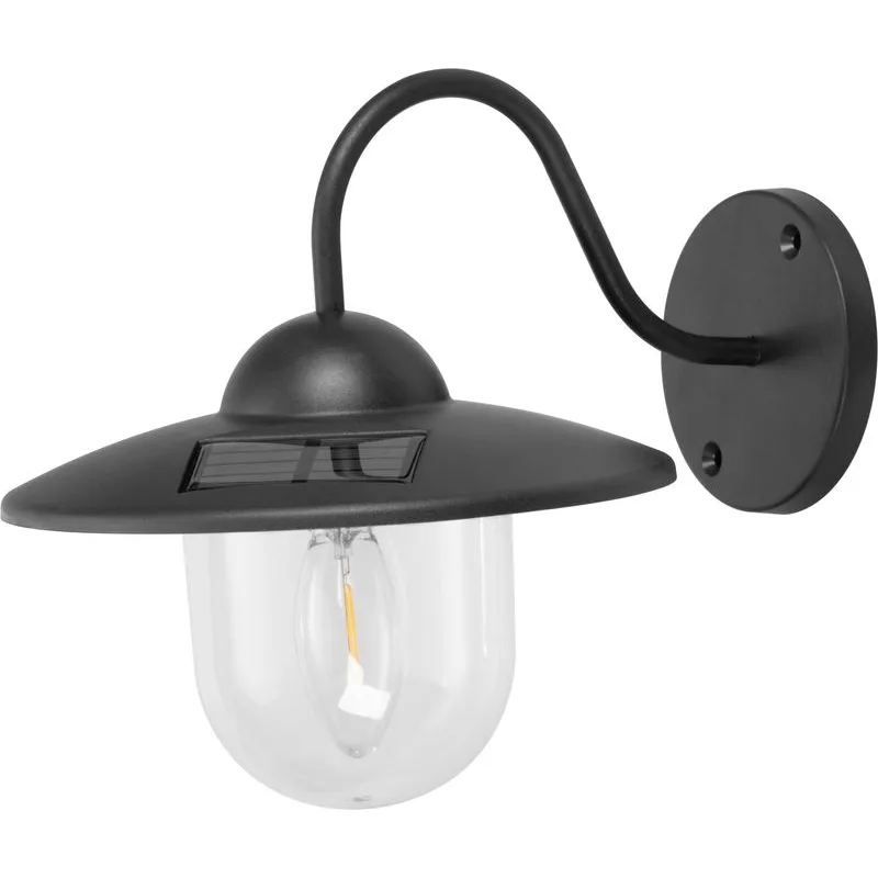Solárna lampa na stenu/plot – LED osvetlenie, 23,5x18x20 cm