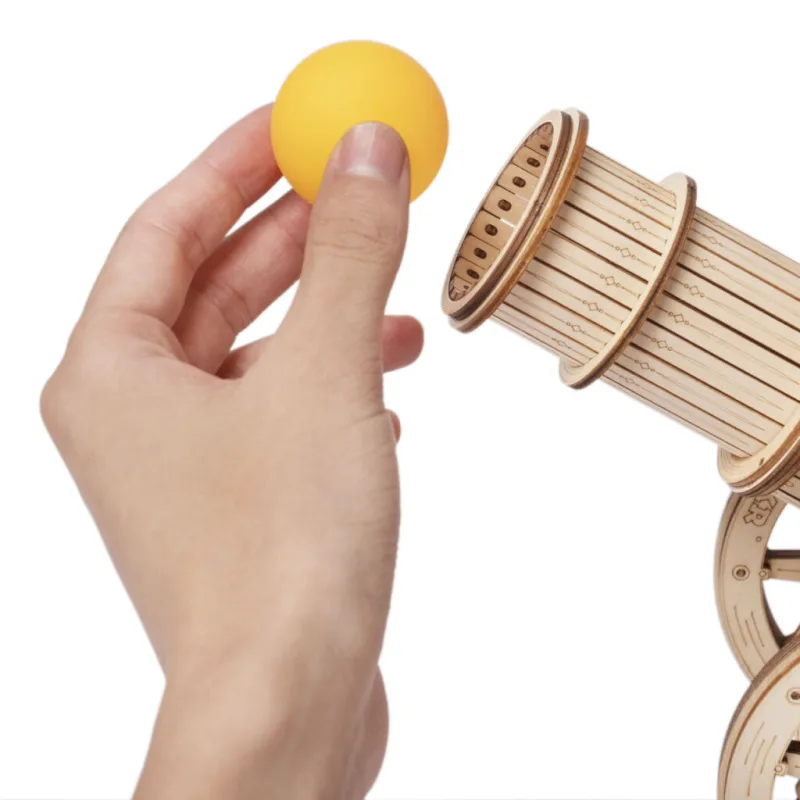 RoboTime Drevené 3D puzzle mechanické Obliehací kanón