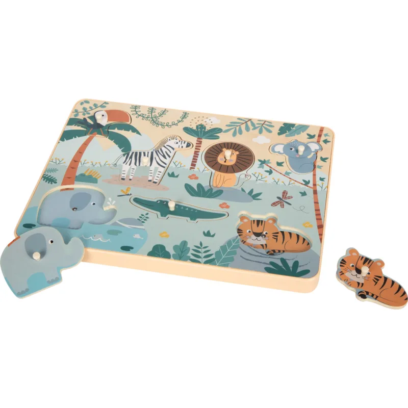 Puzzle so zvukmi zvierat Safari