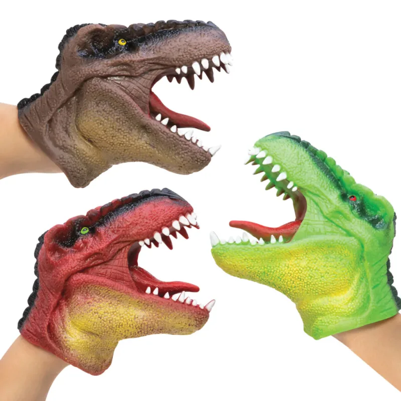 Schylling Maňuška na ruku Dinosaurus - hnedý