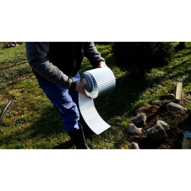 Trávnikový lem Strend Pro Garden, 150 mm, kovový, 6 m