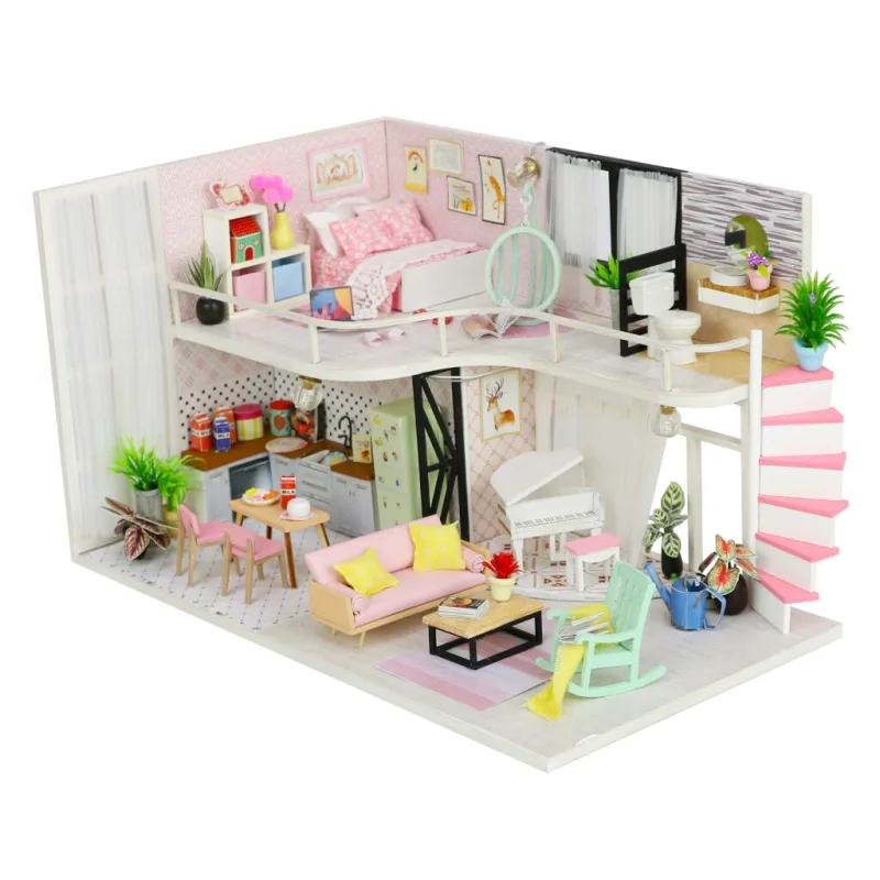 Dvěděti Miniatúra domčeka Dom Anninej ružovej melódie