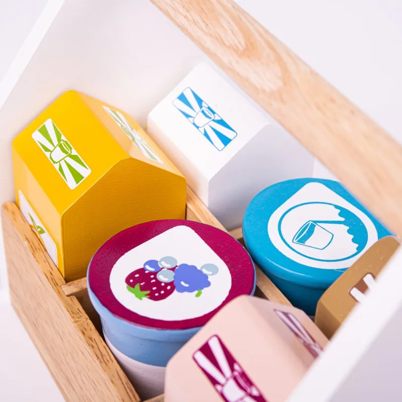 Bigjigs Toys Drevené potraviny v prepravke