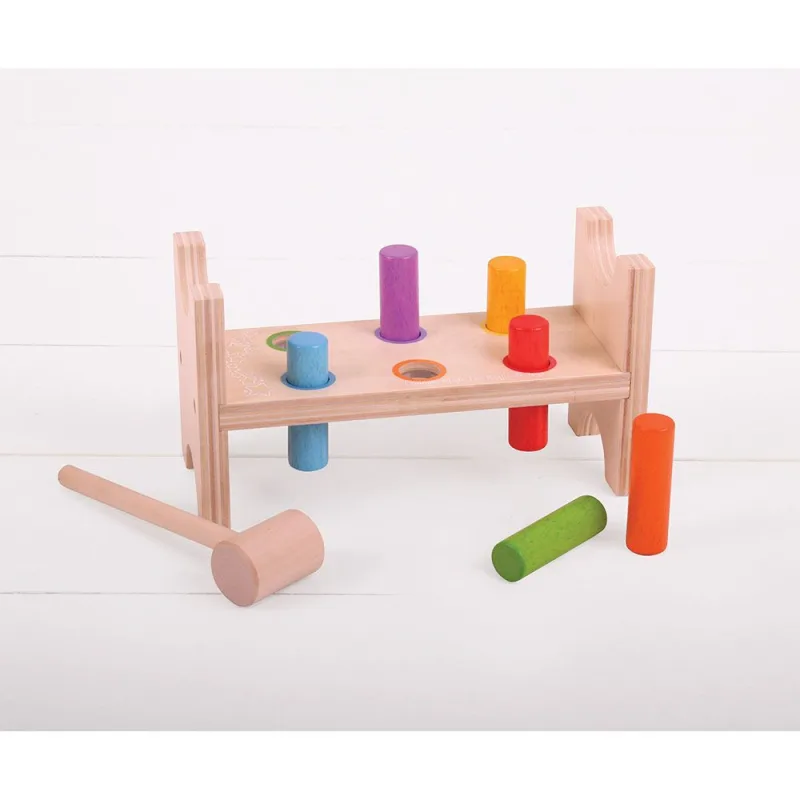 Bigjigs Toys Drevená zatĺkačka