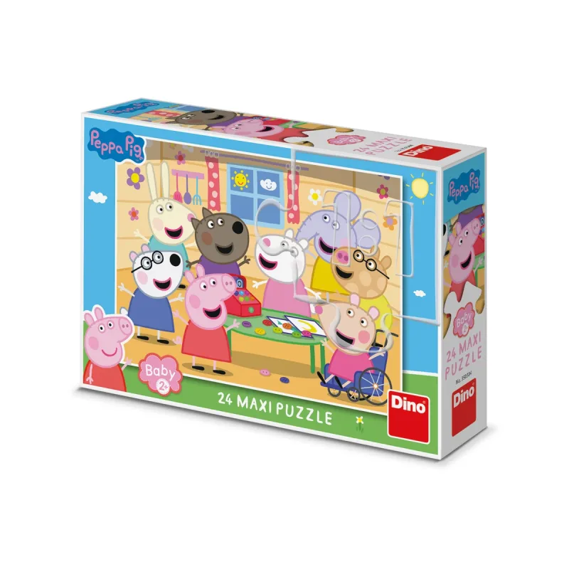 Dino Puzzle maxi Peppa Pig: Obchod 24 dielikov