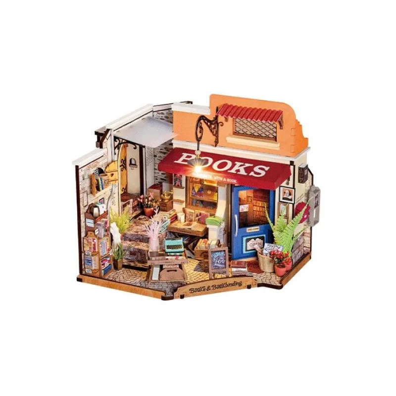 RoboTime Miniatúra domčeka Kníhkupectvo na rohu