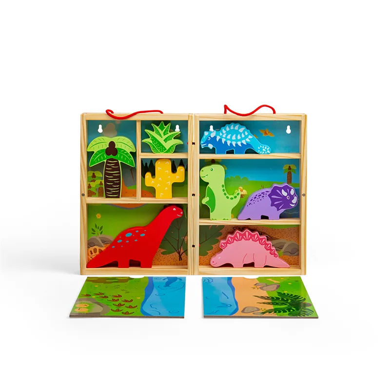 Bigjigs Toys Krabička na hranie Dinosaury