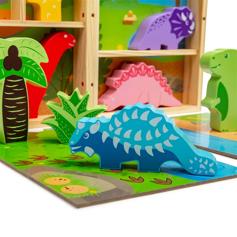 Bigjigs Toys Krabička na hranie Dinosaury