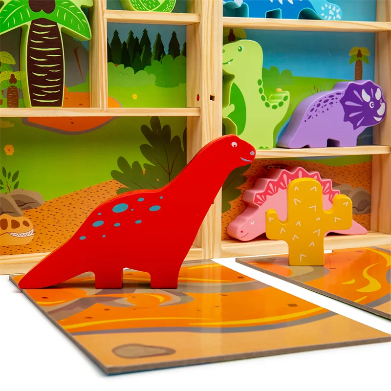 Bigjigs Toys Krabička na hranie Dinosaury