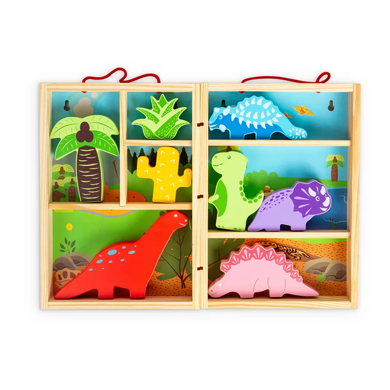 Bigjigs Toys Krabička na hranie Dinosaury