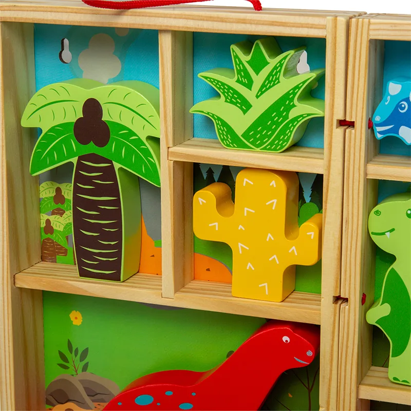 Bigjigs Toys Krabička na hranie Dinosaury
