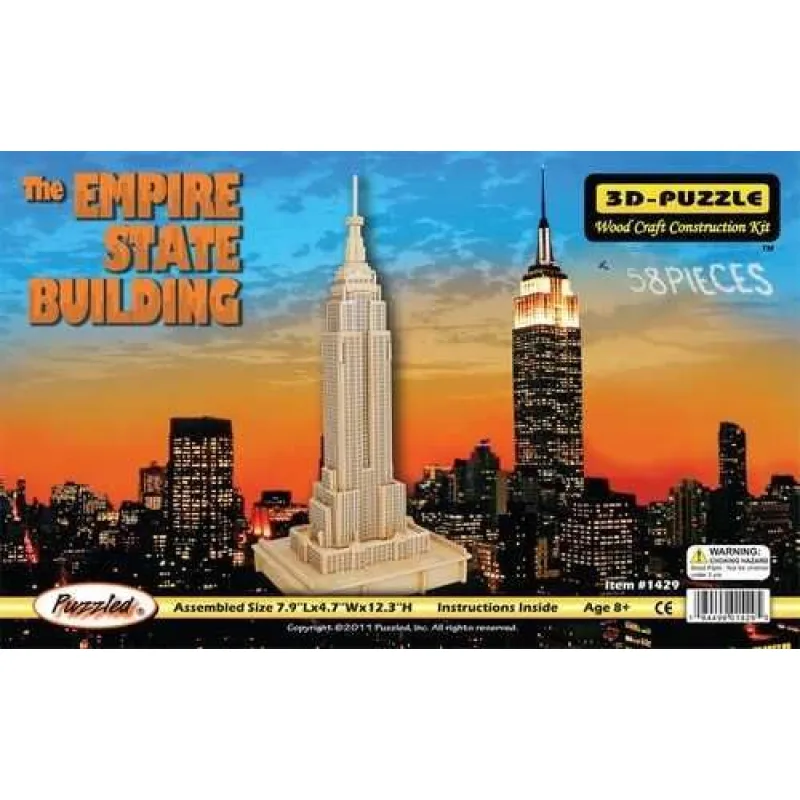 Woodcraft Drevené 3D puzzle Empire state building P185