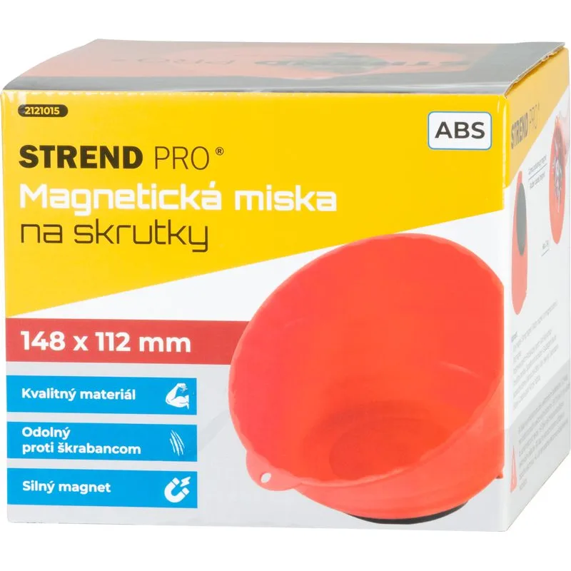Miska Strend Pro magnetická, plastová, 148×112 mm, červená