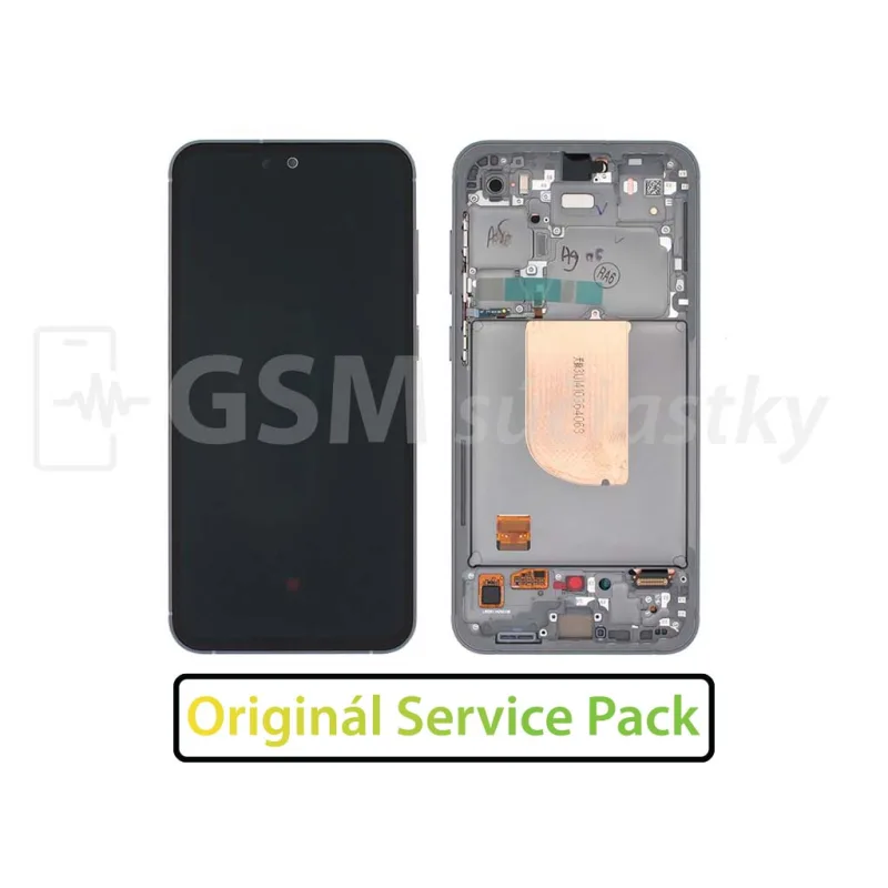 LCD Displej + Dotykové sklo + Rám Samsung Galaxy S23 FE - originál Farba: Biela
