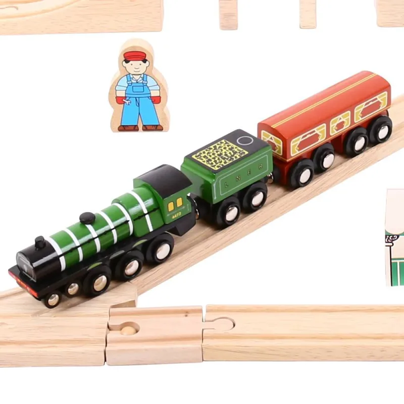 Bigjigs Rail Drevená vláčikodráha - Flying Scotsman