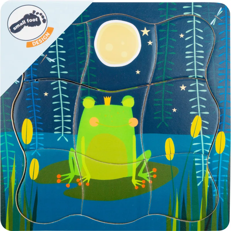 Viacvrstvové puzzle Žabí kráľ