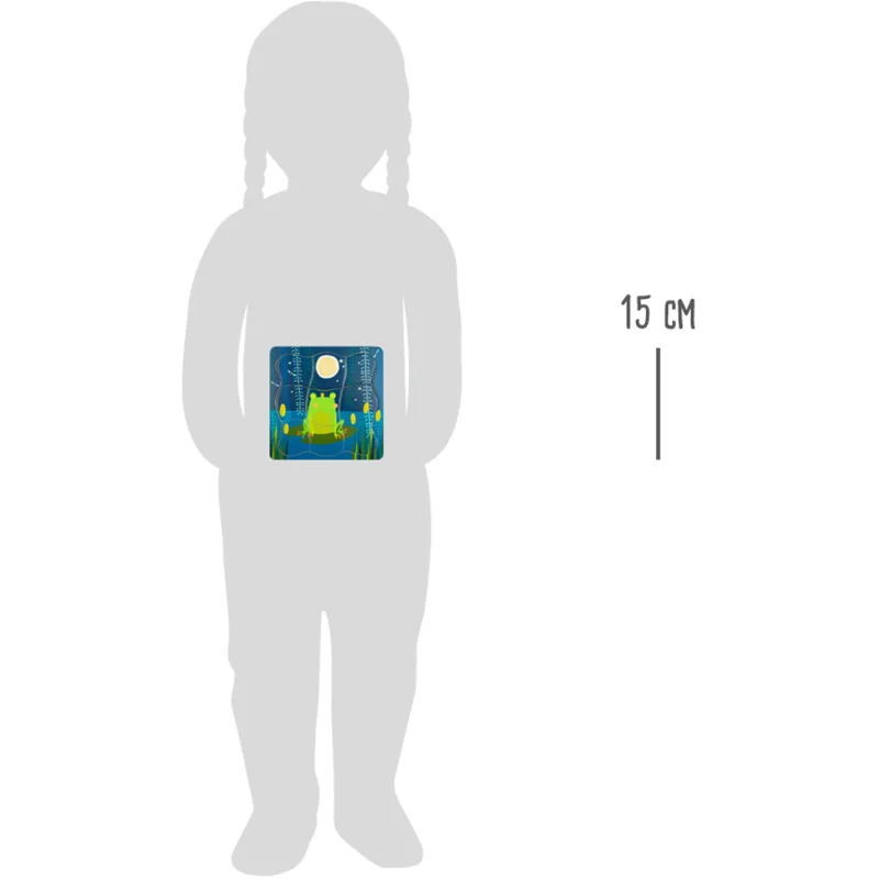 Viacvrstvové puzzle Žabí kráľ