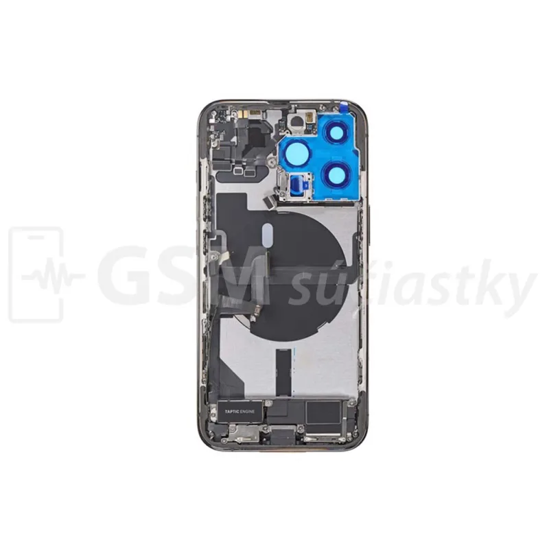 iPhone 13 Pro - Zadný Housing s Malými Dielmi - Čierny