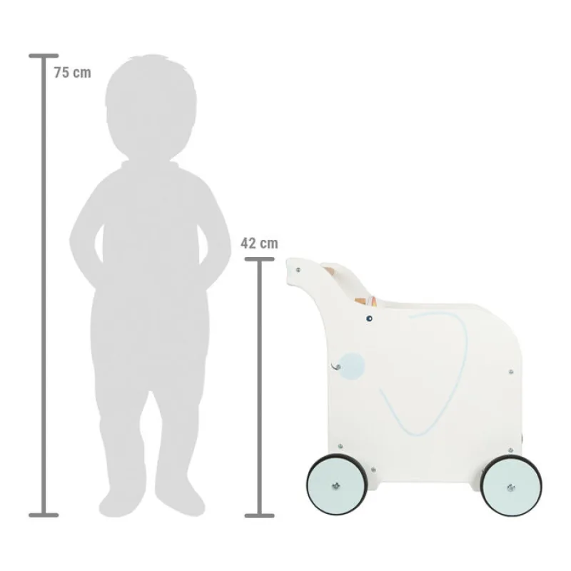 Drevené chodítko Toy Box Slon
