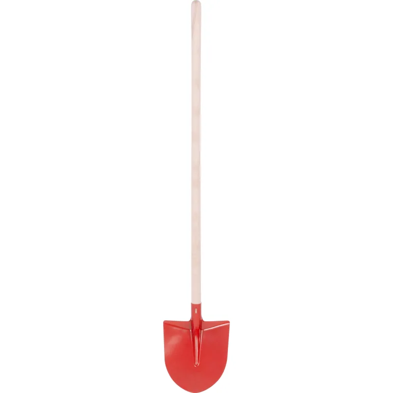Lopata S510B Frankfurtská, červená, s násadou, 275×240 mm