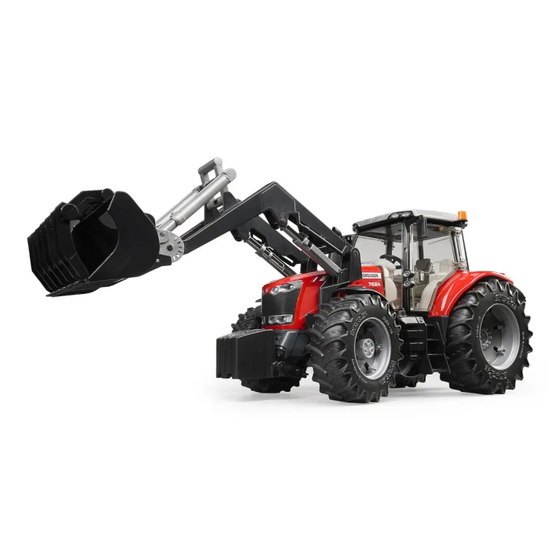 Bruder 3047 Traktor MASSEY FERGUSON + čelný nakladač
