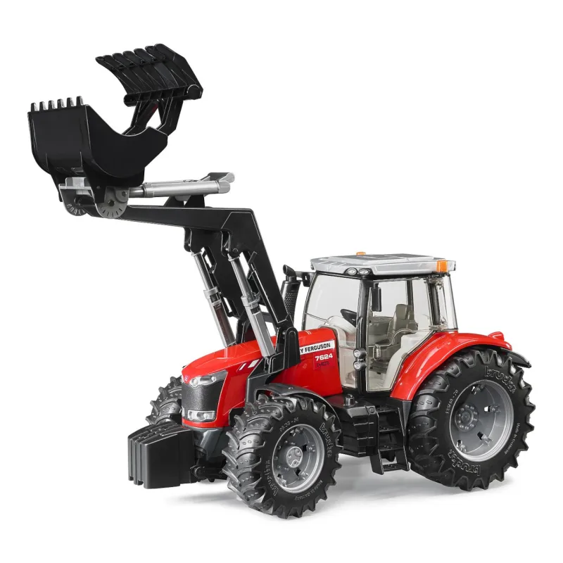 Bruder 3047 Traktor MASSEY FERGUSON + čelný nakladač