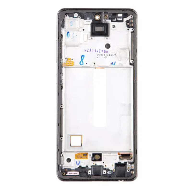 Samsung Galaxy A52, A52 5G - LCD displej + Dotykové sklo a Rám Originál Farba: Biela
