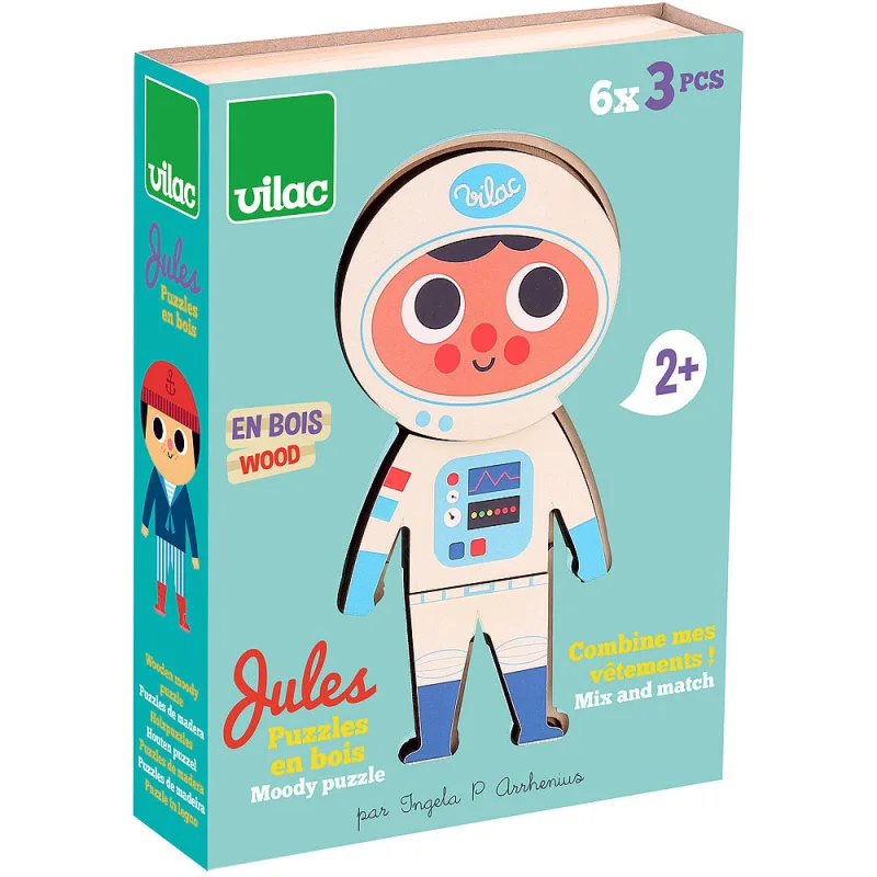 Vilac Obliekacie puzzle Jules