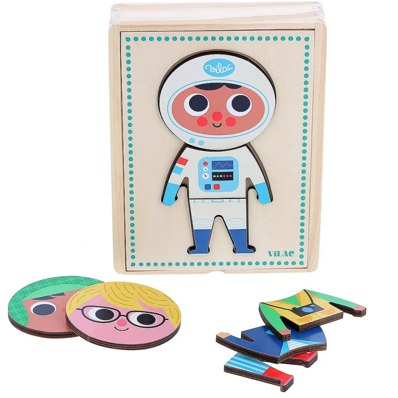 Vilac Obliekacie puzzle Jules
