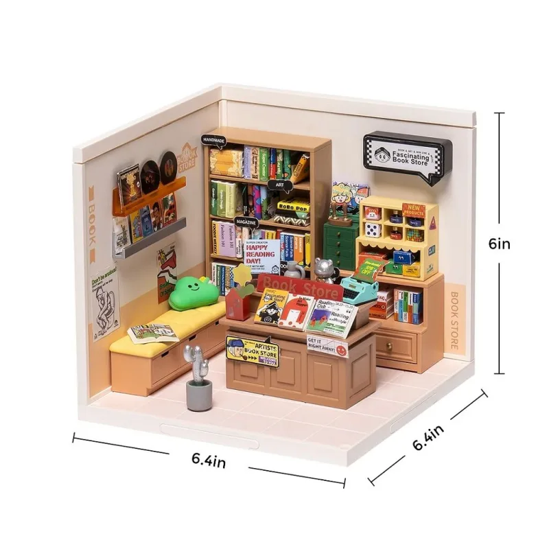 RoboTime Miniatúra domčeka Fascinujúce kníhkupectvo