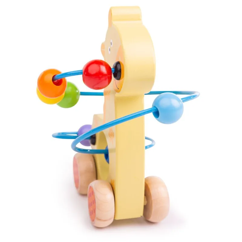 Bigjigs Toys Motorický labyrint na kolieskach - Žirafa