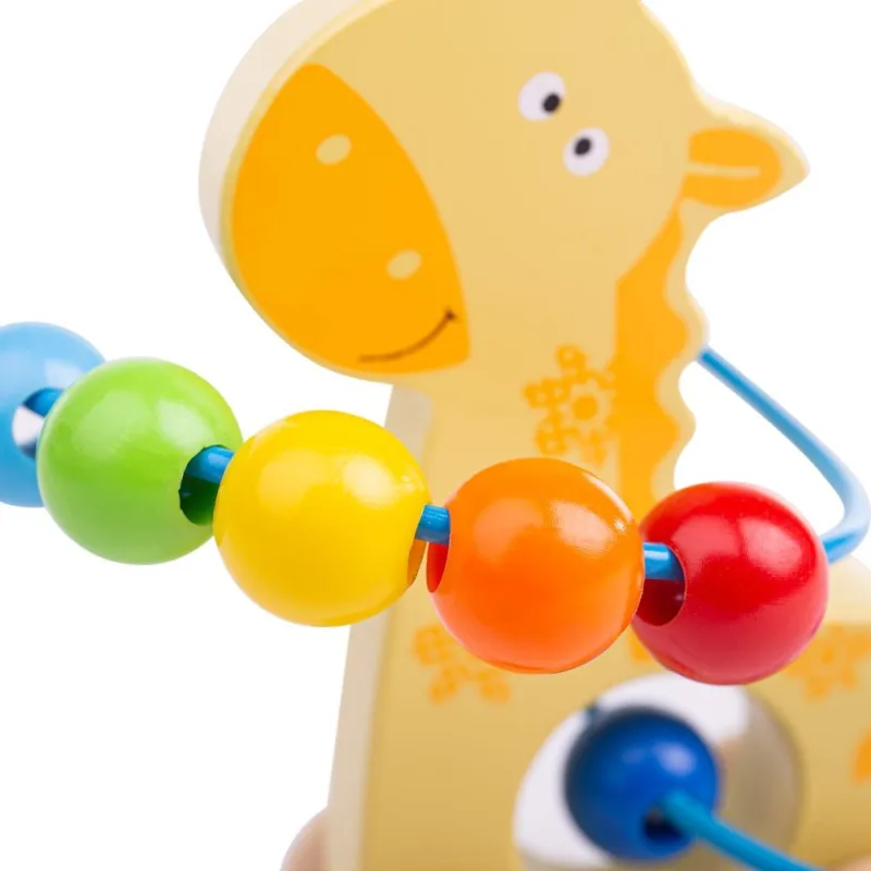 Bigjigs Toys Motorický labyrint na kolieskach - Žirafa
